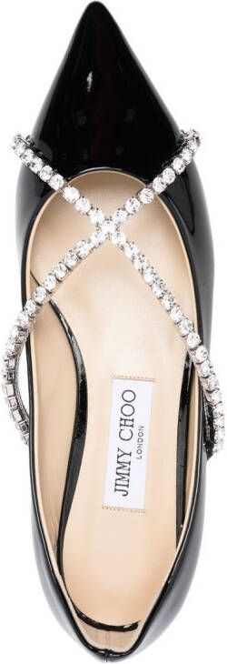 Jimmy Choo Genevi pumps verfraaid met kristallen Zwart