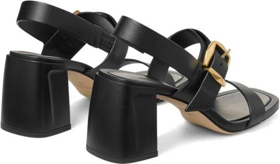 Jimmy Choo Hawke 70 mm sandalen met gesp Zwart