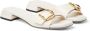 Jimmy Choo Hawke leren slippers Beige - Thumbnail 2