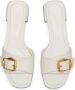 Jimmy Choo Hawke leren slippers Beige - Thumbnail 4