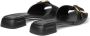 Jimmy Choo Hawke leren slippers Zwart - Thumbnail 3