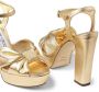 Jimmy Choo Heeloise sandalen met metallic afwerking Goud - Thumbnail 11