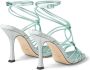 Jimmy Choo India Sandalen met Enkelband Gespsluiting Green Dames - Thumbnail 9