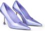 Jimmy Choo Ixia 95 mm Metallic leren pumps Paars - Thumbnail 2