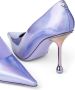 Jimmy Choo Ixia 95 mm Metallic leren pumps Paars - Thumbnail 5