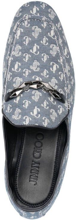 Jimmy Choo Loafers met jacquard Blauw