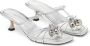 Jimmy Choo 50 mm Jemma leren sandalen Zilver - Thumbnail 2