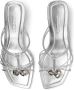 Jimmy Choo 50 mm Jemma leren sandalen Zilver - Thumbnail 4