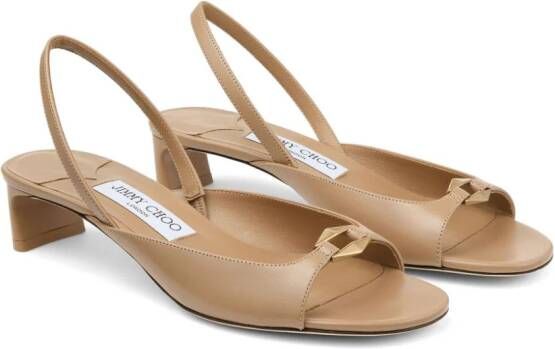 Jimmy Choo Lev slingback sandalen Beige