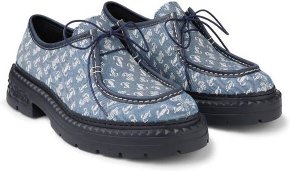 Jimmy Choo Loafers met logoprint Blauw