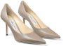 Jimmy Choo Liefde leren stiletto pumps Beige Dames - Thumbnail 8