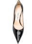 Jimmy Choo Love lakleren pumps Zwart - Thumbnail 4