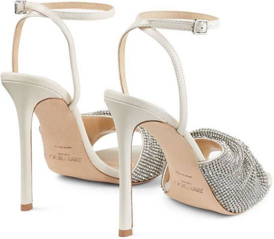 Jimmy Choo Naria sandalen met kristal Beige