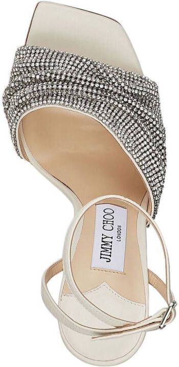 Jimmy Choo Naria sandalen met kristal Beige