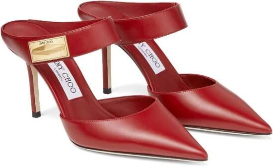 Jimmy Choo Nell muiltjes met puntige neus Rood