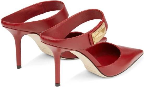 Jimmy Choo Nell muiltjes met puntige neus Rood