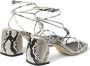 Jimmy Choo Onyxia 70 mm leren sandalen Beige - Thumbnail 3