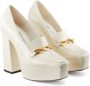 Jimmy Choo Pumps met vierkante teen Beige - Thumbnail 7