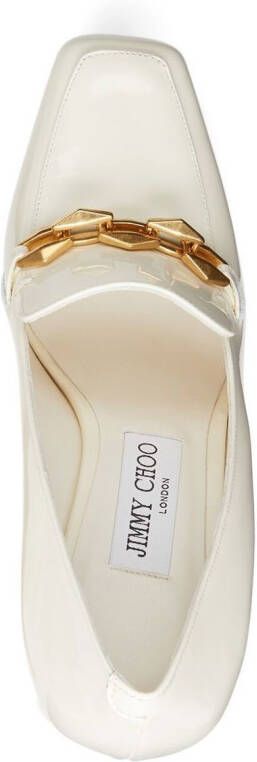 Jimmy Choo Pumps met vierkante teen Beige