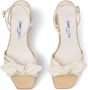 Jimmy Choo Rica leren 95mm sandalen met plateauzool Wit - Thumbnail 4