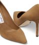 Jimmy Choo Romy suède pumps 85 mm Bruin - Thumbnail 5