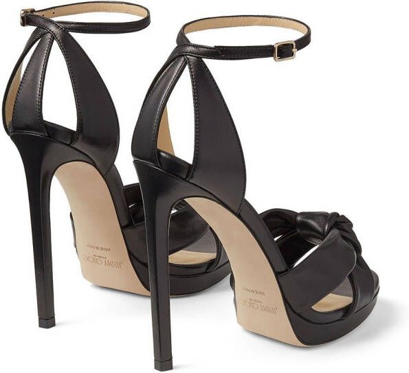 Jimmy Choo Rosie geknoopte sandalen Zwart