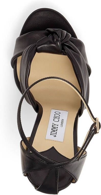 Jimmy Choo Rosie geknoopte sandalen Zwart