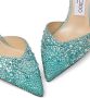 Jimmy Choo Saeda pumps verfraaid met kristallen Groen - Thumbnail 8