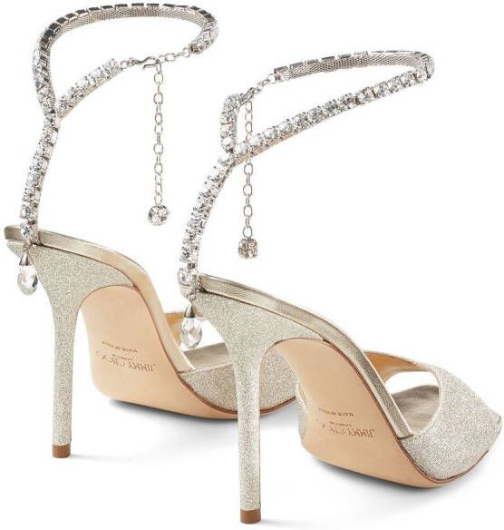 Jimmy Choo Saeda sandalen Goud