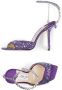 Jimmy Choo Saeda sandalen verfraaid met kristallen Paars - Thumbnail 8