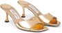 Jimmy Choo Skye 70 mm metallic muiltjes Goud - Thumbnail 2