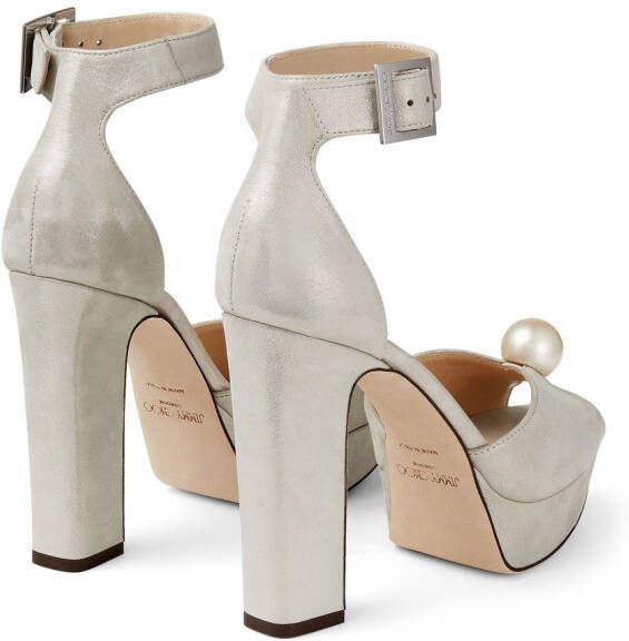 Jimmy Choo Socorie sandalen met blokhak Beige