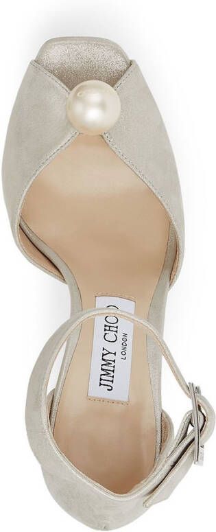 Jimmy Choo Socorie sandalen met blokhak Beige