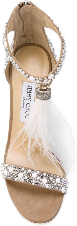 Jimmy Choo Viola 110 sandalen Beige