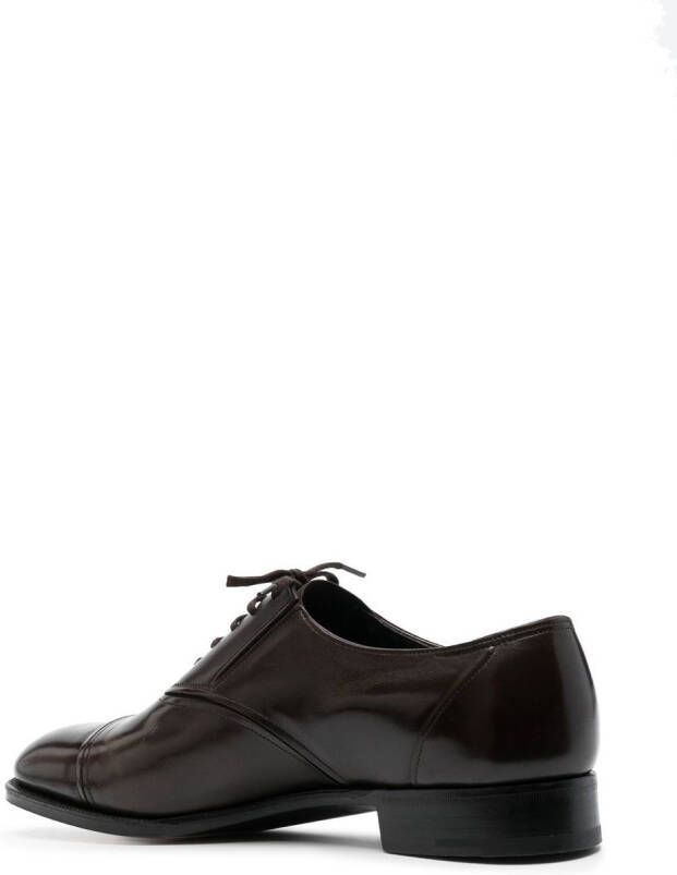 John Lobb Oxford schoenen met ronde neus Bruin