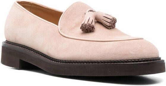 John Lobb Edmond loafers met kwastje Beige