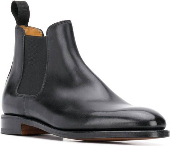 John Lobb Laarzen met elastisch vlak Zwart