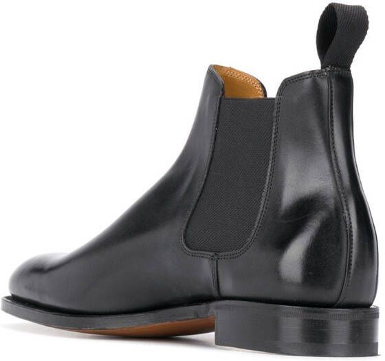 John Lobb Laarzen met elastisch vlak Zwart