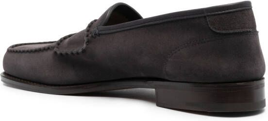 John Lobb Suède loafers Grijs