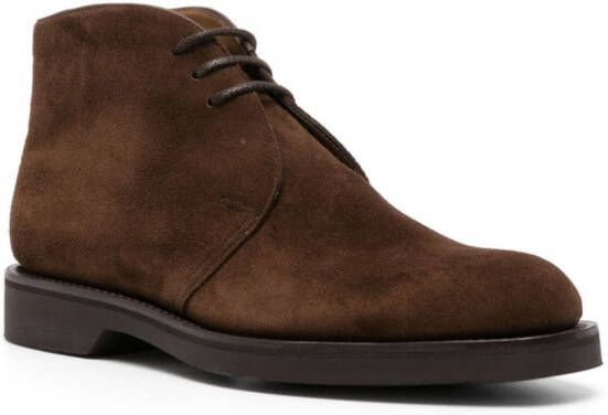 John Lobb Suède veterlaarzen Bruin