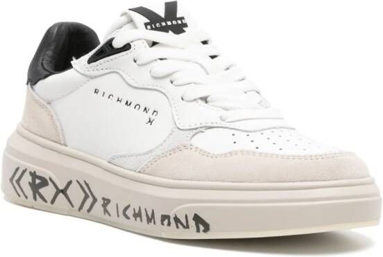 John Richmond Sneakers met vlakken Wit