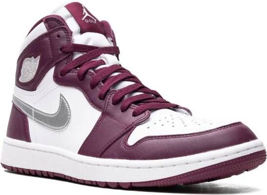 Jordan "Air 1 High Golf Bordeaux sneakers" Wit