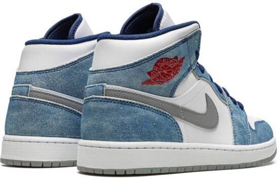 Jordan Air 1 Mid 'French Blue' sneakers Blauw