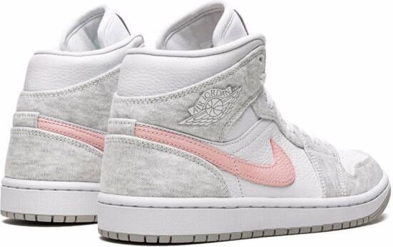 Jordan Air 1 Mid SE "Heather Grey Pink" sneakers Wit