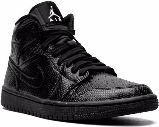 Jordan Air 1 mid-top sneakers Zwart