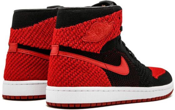 Jordan Air 1 Retro Flyknit high-top sneakers Zwart