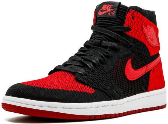 Jordan Air 1 Retro Flyknit high-top sneakers Zwart