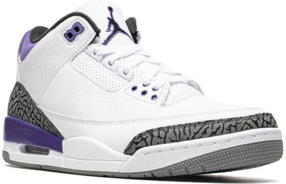 Jordan Air 3 'Dark Iris' sneakers Wit