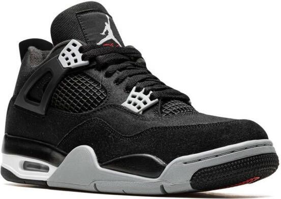 Jordan Air 4 "Black Canvas" sneakers Zwart