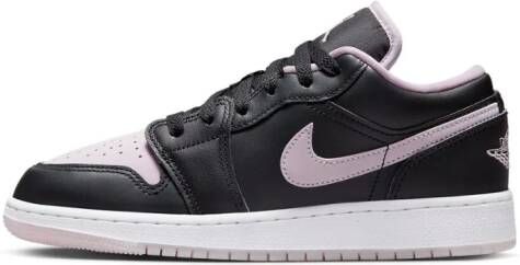 Jordan Kids "Air Jordan 1 Low Black Iced Lilac sneakers" Zwart